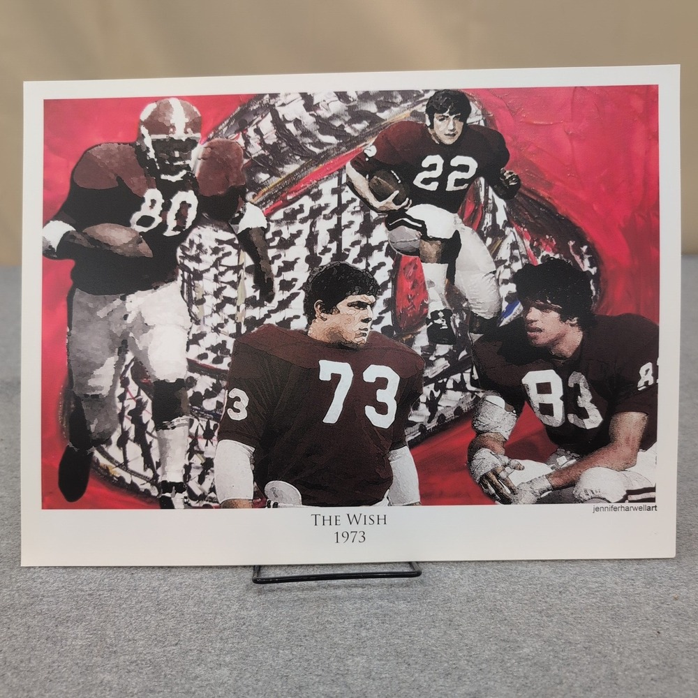 Jennifer Harwell Art History of Alabama Crimson Tide Football Print 13 Piece Set - Picture 10 of 13